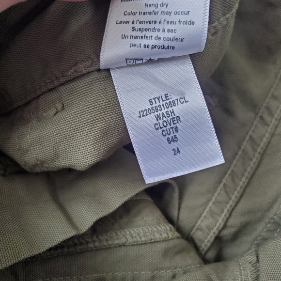 NWT Veronica Beard Arya Splattered Twill Straight-Leg Carpenter Jeans Clover… - Picture 10 of 13